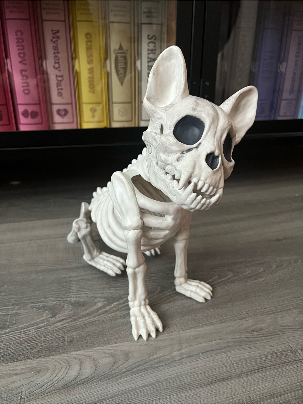 Decorative Dog Skeleton Figurine Frenchie